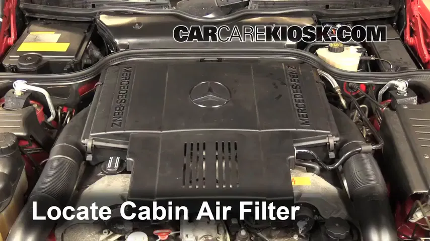 1998 Mercedes-Benz SL500 5.0L V8 Filtre à air (intérieur) Changement